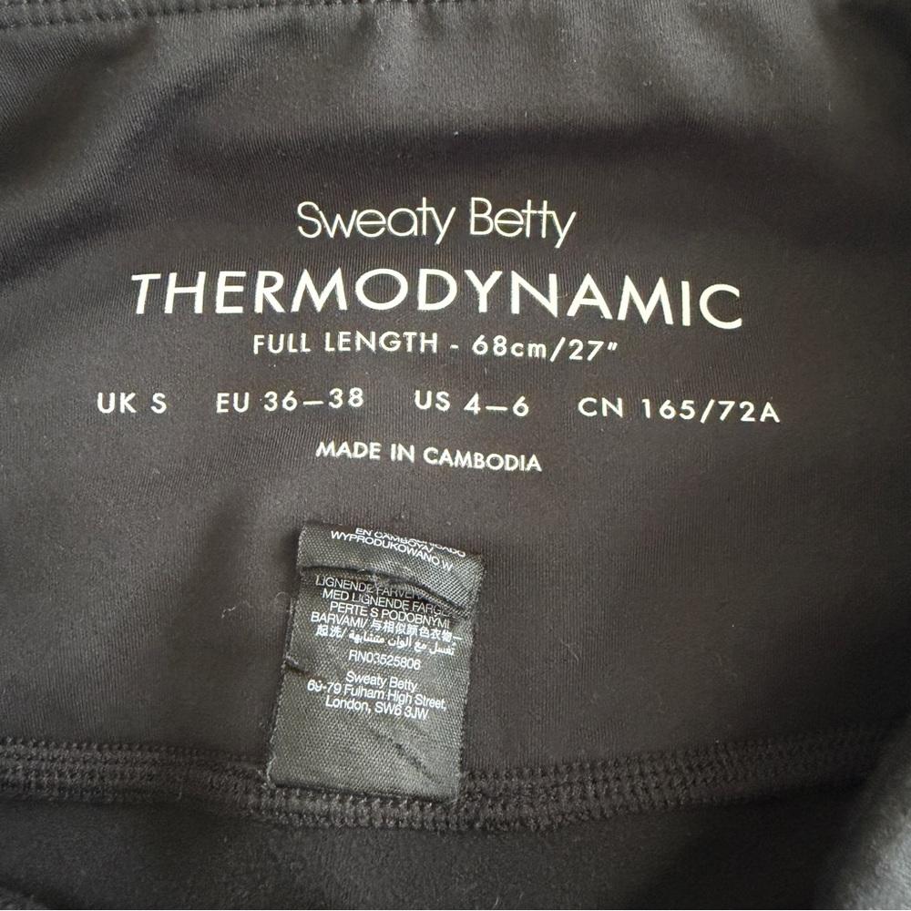 Sweaty Betty - Thermodynamic Full Length Leggings in Black - Picture 4 of 4